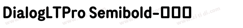 DialogLTPro Semibold字体转换